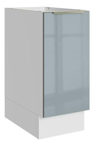 Balcão Madesa Lux 35 Cm 1 Porta - Branco/cinza