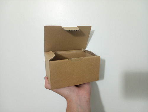 Caja De Cartón Corrugado Autoarmable 130x70x70mm