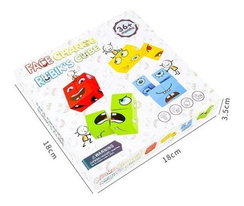 Bloques De Construcción De Madera Emoji Juguete Mesa Juego