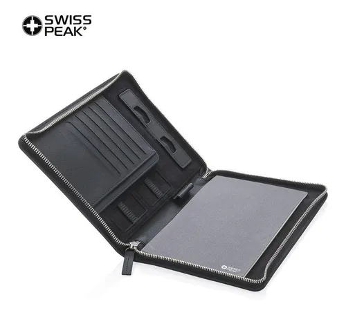 Carpeta Folder Swisspeak A5 En Poliuretano Bolsillo Interno