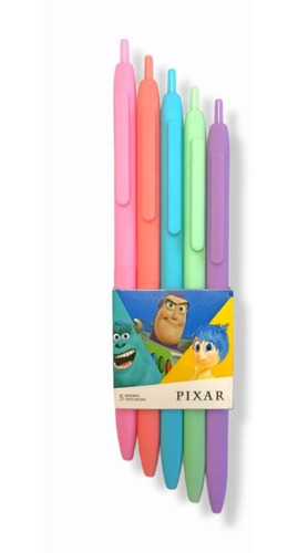 Boligrafos Disney Pixar  X 5 Unidades