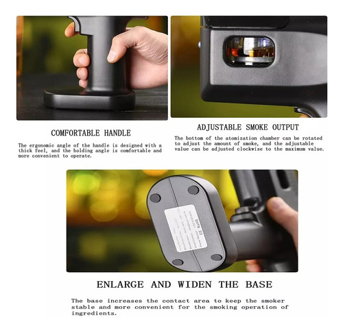 Máquina For Ahumar Cócteles Con Infusor De Humo Flavor Blas