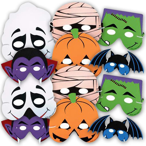 Artcreativity Mascaras Faciales De Espuma De Halloween Para