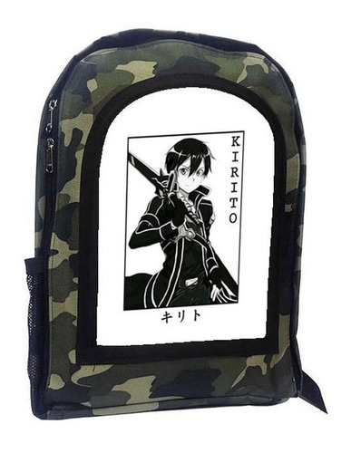 Mochila Camuflada Sword Art Online A58