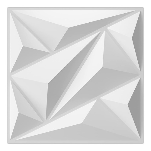 Paquete De 33 Paneles De Pared 3d De Diamante Blanco