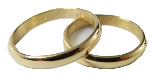 Par Alianzas Oro 18k 4 Grs Boda Grabado Garantía Promoción 