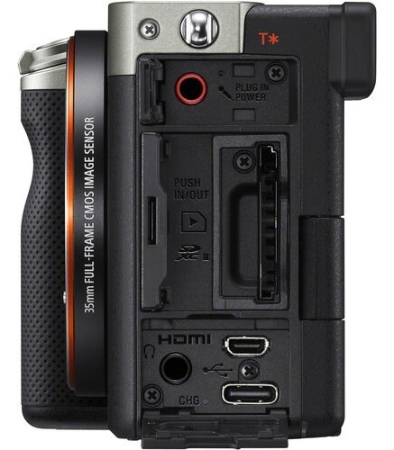 Cámara Sony Alpha A7c 4k de fotograma completo plateada - Cuerpo + NF-e