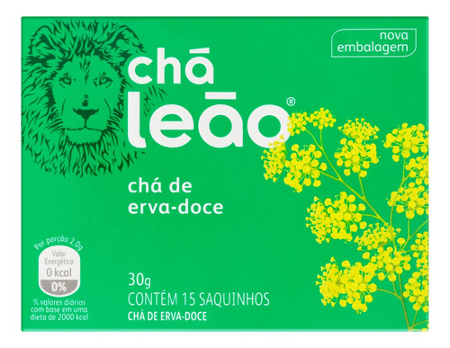 Chá Leão erva-doce em sachê 30 g 15 u