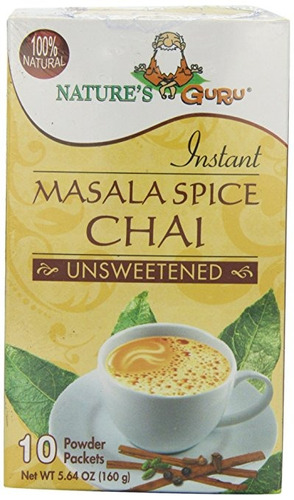 De La Naturaleza Guru Instantáneo Sin Azúcar Chai, Masala Es