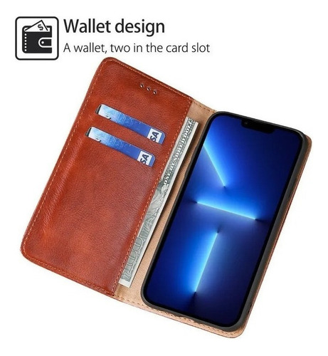 B Funda Protectora Para Motorola Carcasa Case De Cuero