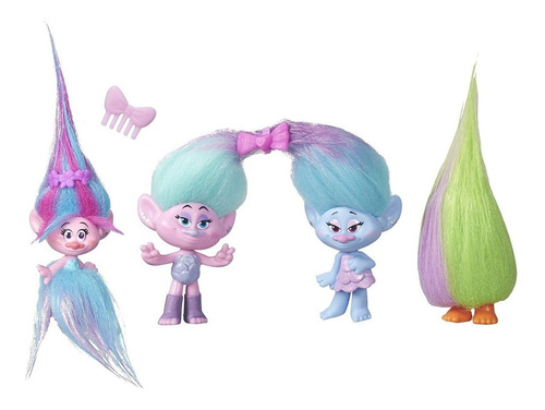 Trolls Poppy's Loca Por La Moda Set 4 Personajes - Hasbro
