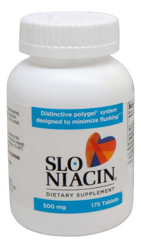 Slo Niacina 500 Mg 175 Tabletas, Niacina, Salud Corazon