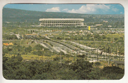 Antigua Postal Vista Estadio Azteca De Futbol Mexico Soccer 