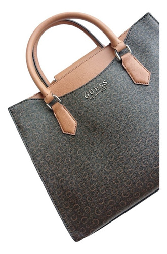 Guess Hensley Tote Crossbody Color Chocolate