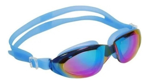 Goggle Natacion Modelo Bandit Mirror Azul Marca Escualo Pvr