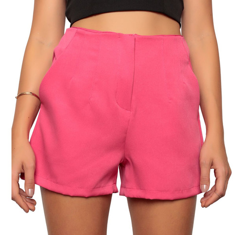 Short Feminino Zra Alfaiataria Cós Alto Lançamento