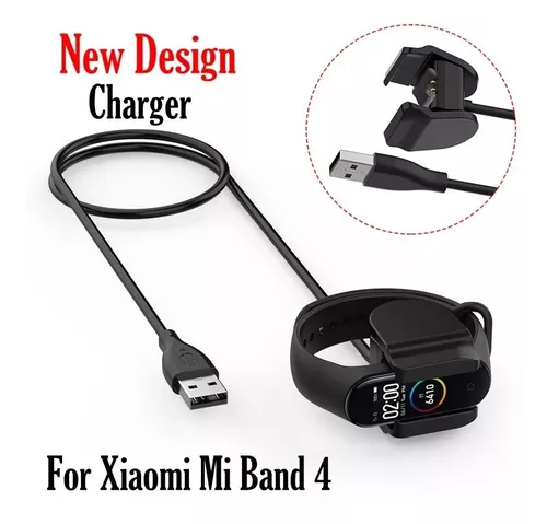 CARGADOR USB PARA XIAOMI MI BAND 4 NEGRO