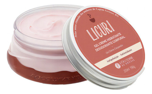  Gel Creme Hidratante Corporal Licuri 200ml Loccitane