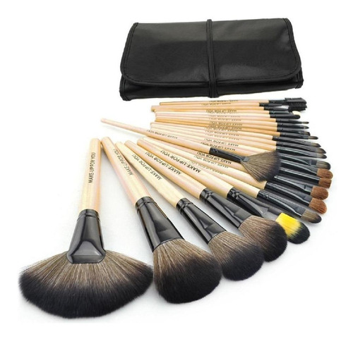 Set de 24 brochas de maquillaje Make Up for You Brush negro