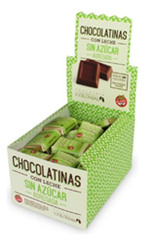 Chocolatinas Colonial Sin Azucar 5g Pack 50un La Golosineria