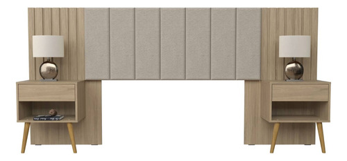Set Respaldo Cama Zara 2 Plazas Hanover - Be Design