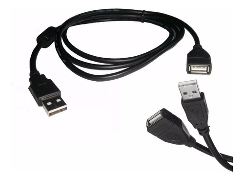 Cable Usb 2.0 1.5m Negro
