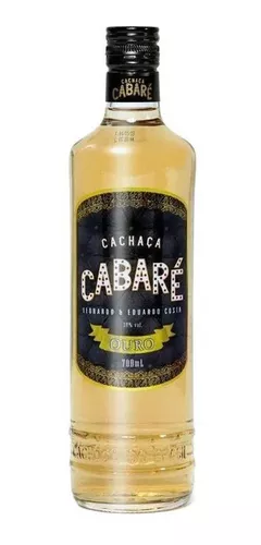 Imagem 1 de 4 de Cachaça Cabaré Ouro 700ml