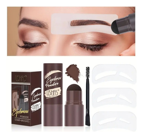 Kit Pack Para Cejas Con Plantilla Maquillaje Sello De Cejas 