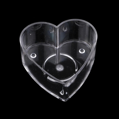 40 Piezas Amor Corazón En Forma De Plástico Transparente