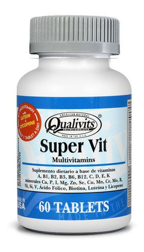 Super Vit Multi-vitamins Qualivits 60 Tabletas