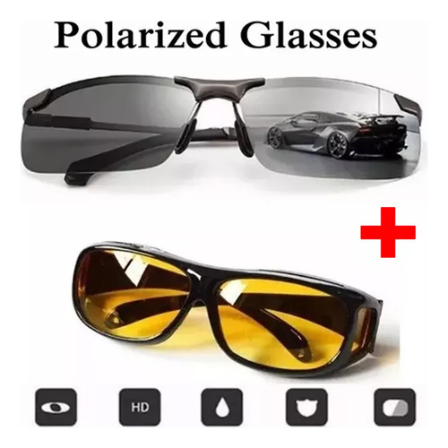 Gafas De Conducción Nocturna, Lentes Polarizadas Amarillas,