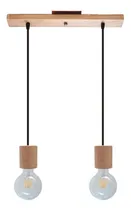 Comprar Portalámparas Colgante Madera Y Cable Textil