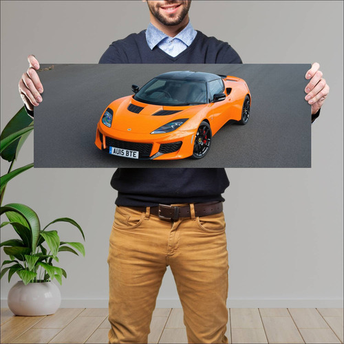 Cuadro 30x80cm Auto 2015 Lotus Evora 400 Uk