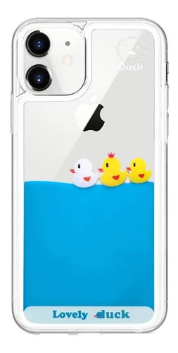 Funda Luvi Para iPhone 11 Transparente Con Diseno De Patos