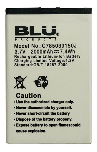 Bateria Pila Blu Dash Jr 4.0 K D143k C785039150j 