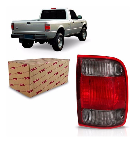 Lanterna Traseira Ford Ranger 1998 A 2004 Fumê Direito Tyc