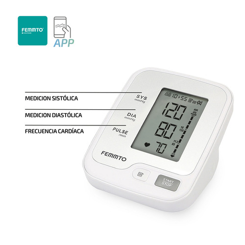 Imagen 3 de 7 de Tensiometro Digital Brazo Medidor Presion Arterial Enfermeria Automatico Femmto