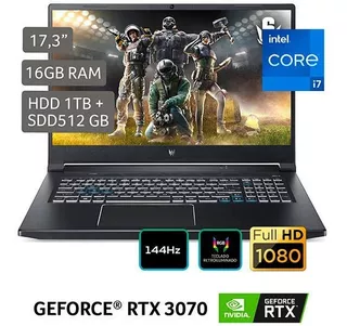 Laptop Acer Ph317 17.3' I7 16gb 1tb+512ssd V8gb T.iluminado