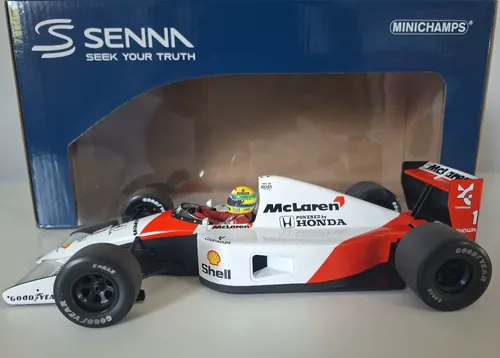 F1 Mclaren Mp4/6 Ayrton Senna Campeão 1/18 Minichamps