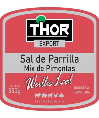 Sal De Parrilla Mix De Pimentas 350g - Thor