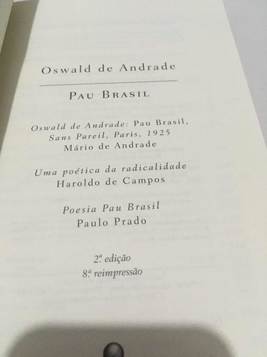 Pau Brasil-oswald De Andrade.