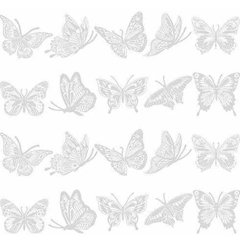 Imagen 1 de 7 de Adhesivos Para Ventanas Anticolisión De Mariposa De Gran Ta