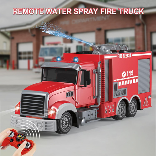 Camión De Bomberos Con Control Remoto, Camión De Bomberos Rc