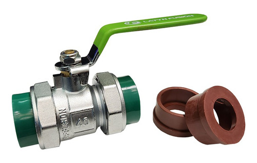 Válvula Esférica 40mm - 11/4 Fusión Paso Total Cuello Corto