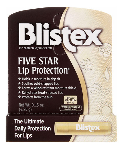 Proteção Labial Bálsamo Labial Blistex 5 Estrelas 4,4 Ml Spf