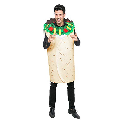 Hombres Burrito Traje Adulto Deluxe Set Halloween Dress...