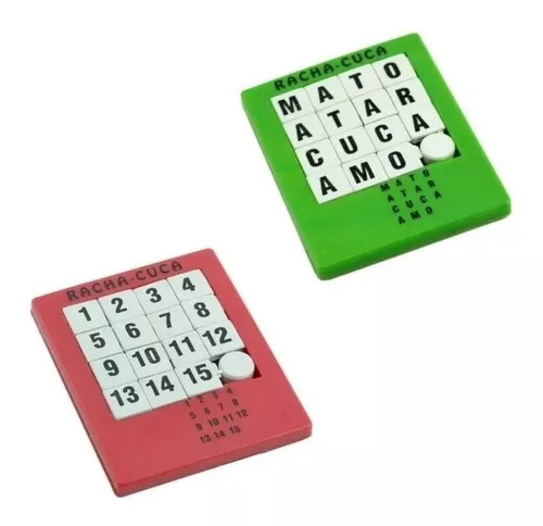 Kit 6 Racha Cuca Brinquedo Prenda Lembrancinha Puzzle Numero - R$ 44,97