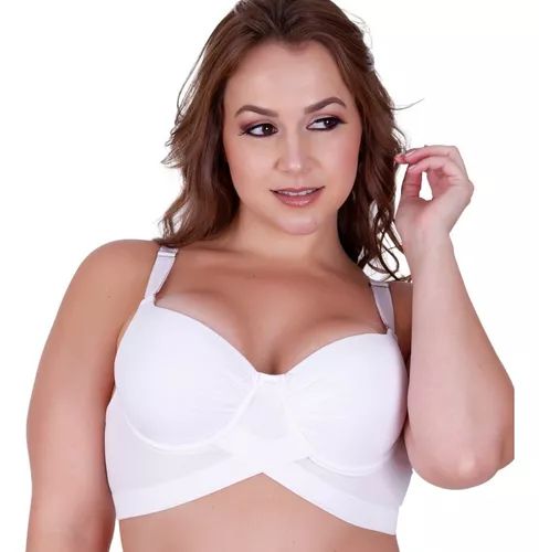 Kit 2 Sutiã Reforçado Atacado Soutien Plus Size Bojo 46 A 52