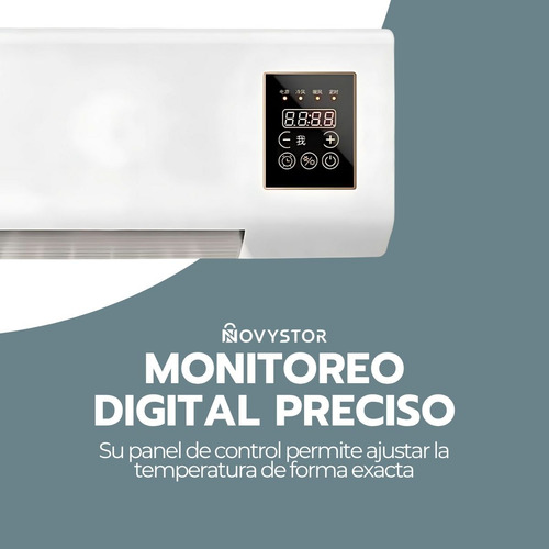 Calefactor Mural 2 En 1 1800w Con Control Y Colgador Ropa