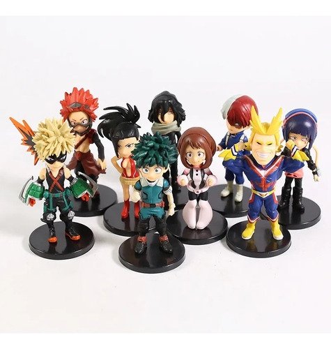 9 Unids/set Anime My Hero Academia Figura Modelo De Acción J